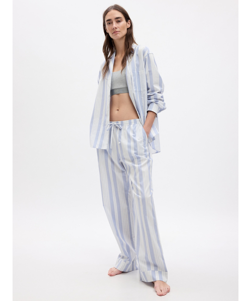 GAP（ギャップ）の「ポプリン パジャマパンツ（ルームウェア/パジャマ・レディース・ホワイト/ブルー/ピンク/グレー/ベージュ/マルチ/ホワイト系その他/ライトブルー/ブルー系その他2・XS/S/M/L/XXS）」の5枚目の写真