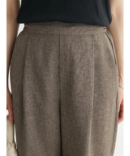 Green　Parks（グリーンパークス）の「麻調ストレートパンツ（その他パンツ・レディース・ブラック/ブルー/グレー/ブラウン・FREE）」の11枚目の写真
