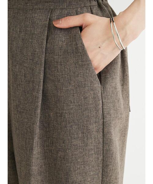 Green　Parks（グリーンパークス）の「麻調ストレートパンツ（その他パンツ・レディース・ブラック/ブルー/グレー/ブラウン・FREE）」の12枚目の写真