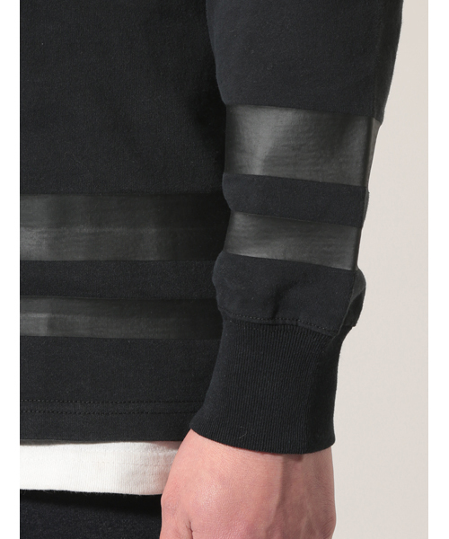 AVIREX(アヴィレックス)の「avirex/アヴィレックス/メンズ/ L/S FOOTBALL T-SHIRT/ 長袖 フットボール Tシャツ(Tシャツ/カットソー・メンズ・ブラック/ホワイト・LARGE/MEDIUM/X-LARGE/XX-LARGE)」の7枚目の写真