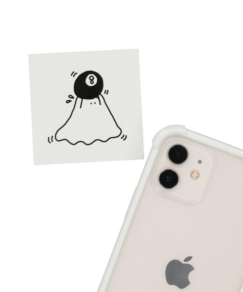 SPINNS（スピンズ）の「8ボールおばけデザイン オリジナルステッカー（ステッカー/テープ・レディース・ホワイト・ONESIZE）」の3枚目の写真