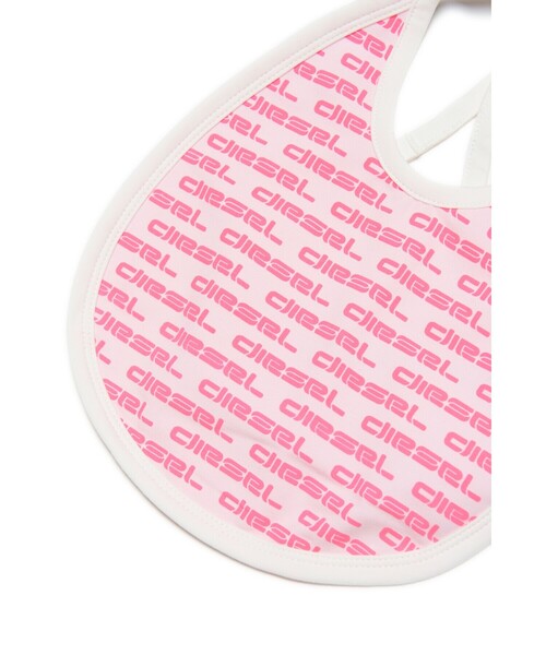 DIESEL（ディーゼル）の「ベビー スタイ ロゴ（スタイ/よだれかけ・キッズ・グレー/ピンク・UNI）」の3枚目の写真