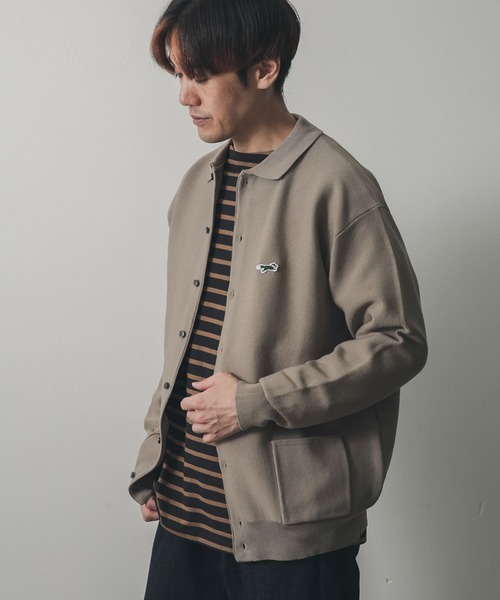 PENNEYS（ぺニーズ）の「『XLサイズ/WEB限定』『別注』PENNEYS×DOORS　THE FOX シャツカーディガン（カーディガン/ボレロ・メンズ・オレンジ系その他/ブラウン系その他/ブラック・MEDIUM/X-LARGE/LARGE）」の8枚目の写真
