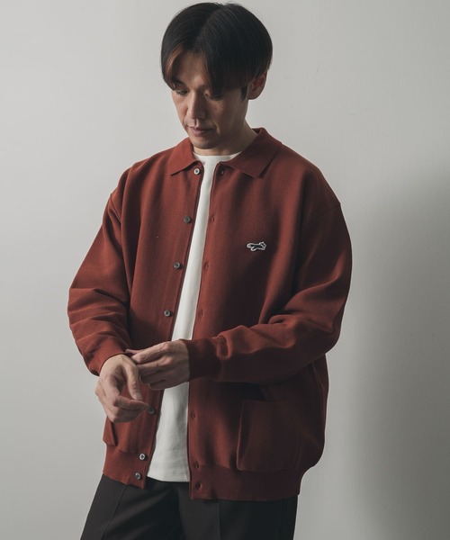 PENNEYS（ぺニーズ）の「『XLサイズ/WEB限定』『別注』PENNEYS×DOORS　THE FOX シャツカーディガン（カーディガン/ボレロ・メンズ・オレンジ系その他/ブラウン系その他/ブラック・MEDIUM/X-LARGE/LARGE）」の14枚目の写真