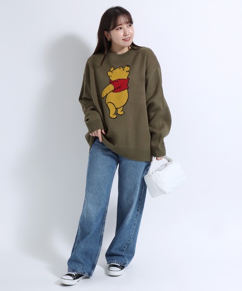 ディズニーランド　プーさん　セーター Disney（ディズニー）の「【DISNEY/ディズニー】ミッキー&プー