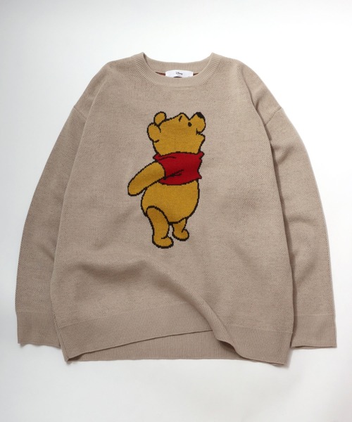セール】Disney（ディズニー）キャラクタージャガード編みニット