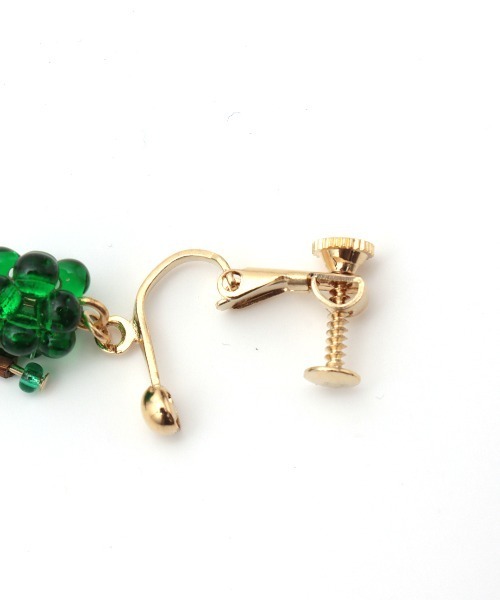 チチカカ（チチカカ）の「ビーズボールイヤリング（イヤリング・レディース・グリーン/ブラック・FREE）」の7枚目の写真