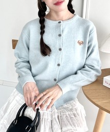 Loueme | ワンポイントくま刺繍カーディガン(カーディガン/ボレロ)