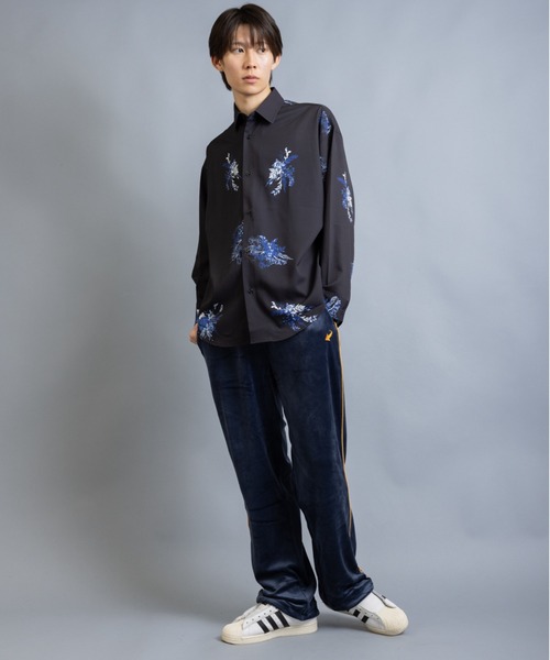 En serio TOKYO(エンソリオトーキョー)の「ストレッチベロアジャージ トラックパンツ(その他パンツ・メンズ・ワイン/ネイビー/ブラウン/ブラック・L/M)」の7枚目の写真