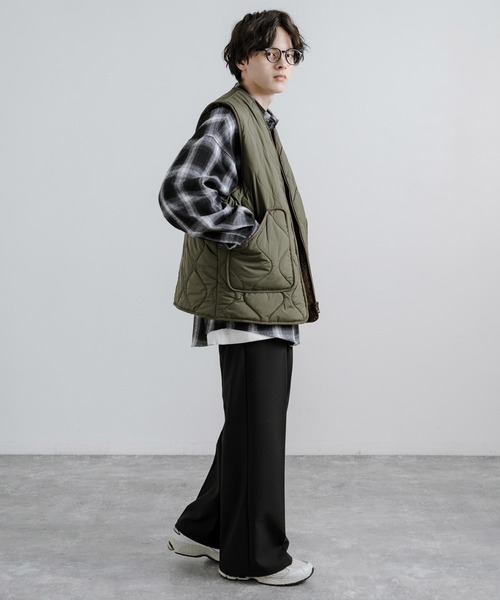 Yoshi　希少 2WAY ボアフリース/キルティング リバーシブルベスト 2WAY ボアフリース/キルティング リバーシブルベスト（ベスト）｜Rocky