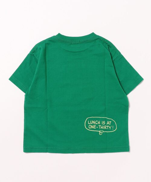 GROOVY COLORS(グルービーカラーズ)の「SNOOPY HUMBURGER Tシャツ(Tシャツ/カットソー・キッズ・グリーン/ブラック・120/110/90)」の9枚目の写真