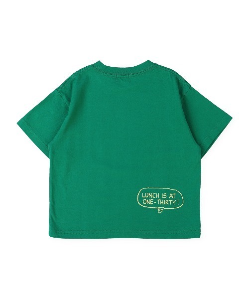 GROOVY COLORS(グルービーカラーズ)の「SNOOPY HUMBURGER Tシャツ(Tシャツ/カットソー・キッズ・グリーン/ブラック・120/110/90)」の6枚目の写真