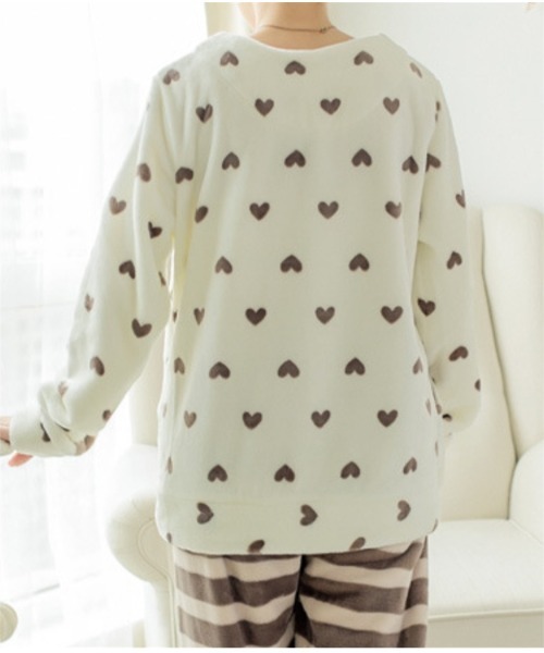 おしゃれスタ（オシャレスタ）の「モコモコキュートルームウエアセット（ルームウェア/パジャマ・レディース・グレー/ブラウン・L/M/XL/XXL）」の10枚目の写真