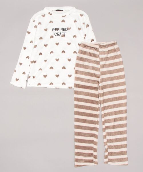 おしゃれスタ（オシャレスタ）の「モコモコキュートルームウエアセット（ルームウェア/パジャマ・レディース・グレー/ブラウン・L/M/XL/XXL）」の12枚目の写真