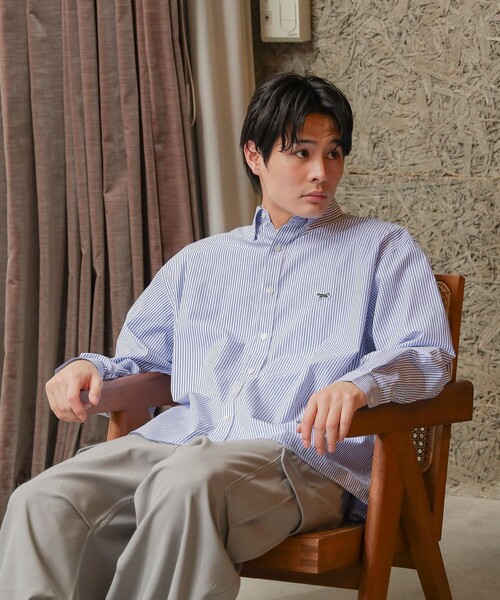 PENNEYS（ぺニーズ）の「PENNEY'S × BEAMS HEART / FOX ワンポイント ストライプ シャツ（シャツ/ブラウス・メンズ・その他1/その他・MEDIUM/SMALL/LARGE）」の2枚目の写真