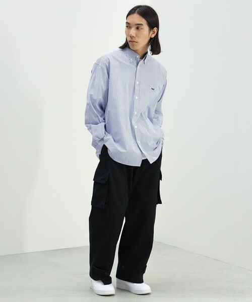 PENNEYS（ぺニーズ）の「PENNEY'S × BEAMS HEART / FOX ワンポイント ストライプ シャツ（シャツ/ブラウス・メンズ・その他1/その他・MEDIUM/SMALL/LARGE）」の3枚目の写真