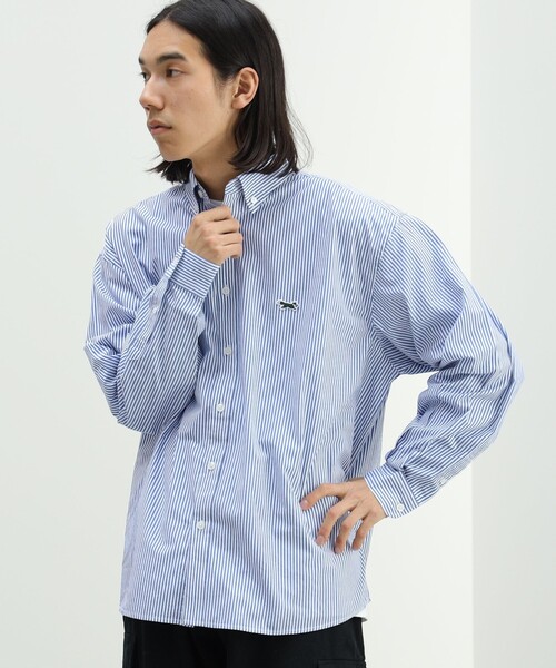 PENNEYS（ぺニーズ）の「PENNEY'S × BEAMS HEART / FOX ワンポイント ストライプ シャツ（シャツ/ブラウス・メンズ・その他1/その他・MEDIUM/SMALL/LARGE）」の5枚目の写真