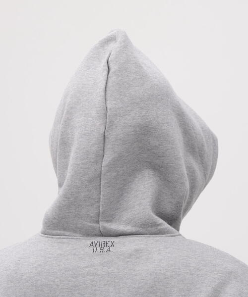 AVIREX（アヴィレックス）の「《DAILY/デイリー》PULLOVER SWEAT PARKA / プルオーバー スウェット パーカー / AVIREX / アヴィレックス（パーカー・メンズ・ネイビー/ホワイト系2/その他17/ブラック・L/M/XL/2XL）」の22枚目の写真