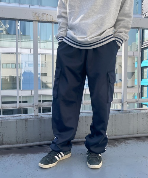 B.R.U（ブル）の「サイドラインポケットトラックパンツ