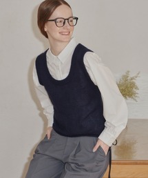idem（イデム）の「bag ribbon knit vest/バックリボンニットベスト（ベスト）」