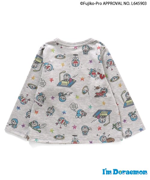 BIT'Z(ビッツ)の「I'm Doraemon 総柄長袖Tシャツ(Tシャツ/カットソー・キッズ・キナリ/グレー・80/90/95/100/110/120)」の7枚目の写真
