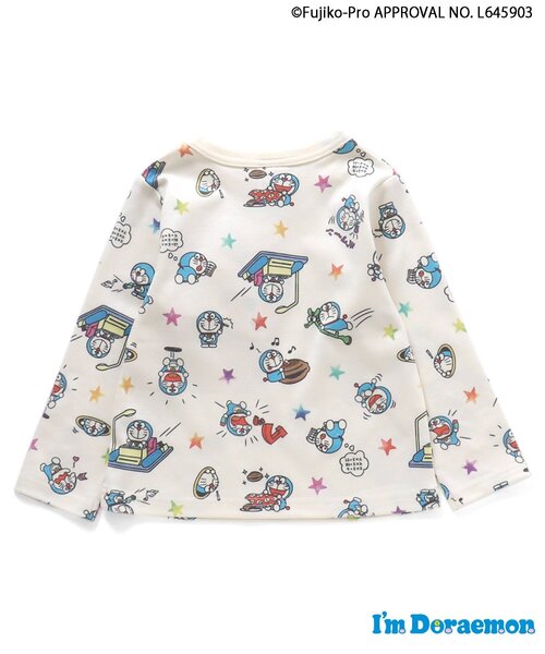 BIT'Z(ビッツ)の「I'm Doraemon 総柄長袖Tシャツ(Tシャツ/カットソー・キッズ・キナリ/グレー・80/90/95/100/110/120)」の8枚目の写真