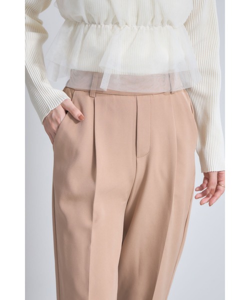 &. NOSTALGIA（アンドドットノスタルジア）の「イージー美脚テーパードパンツ（春夏ver）（その他パンツ・レディース・ネイビー/ブラック/グレー/ピンク/ミント/グリーン系その他/ライトピンク/オフホワイト/オレンジ/ベージュ/ライム・M）」の15枚目の写真