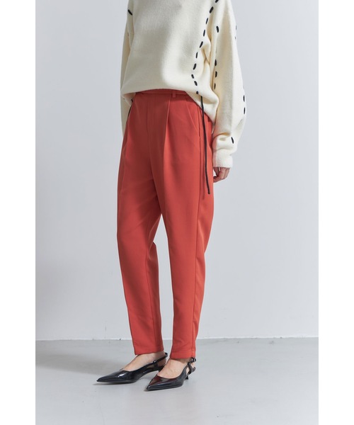 &. NOSTALGIA（アンドドットノスタルジア）の「イージー美脚テーパードパンツ（春夏ver）（その他パンツ・レディース・ネイビー/ブラック/グレー/ピンク/ミント/グリーン系その他/ライトピンク/オフホワイト/オレンジ/ベージュ/ライム・M）」の18枚目の写真