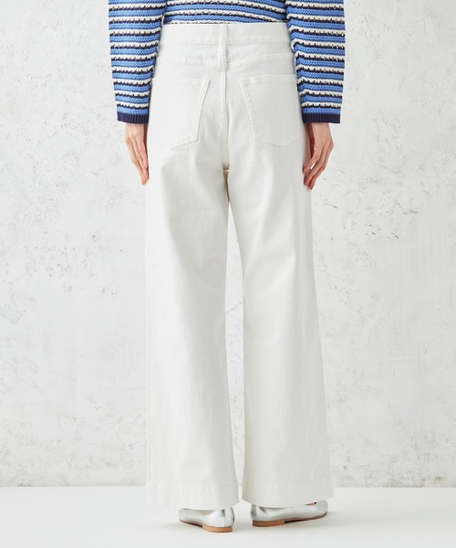 Petit Honfleur(プチオンフルール)の「バギーデニムパンツ(デニムパンツ・レディース・ネイビー/アイボリー・61/64/67)」の5枚目の写真