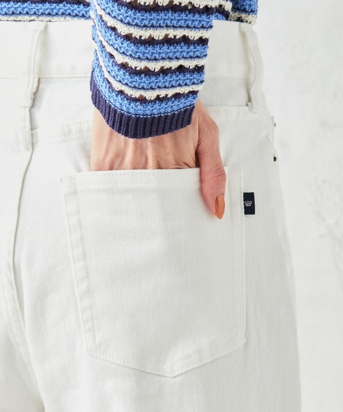 Petit Honfleur(プチオンフルール)の「バギーデニムパンツ(デニムパンツ・レディース・ネイビー/アイボリー・61/64/67)」の9枚目の写真