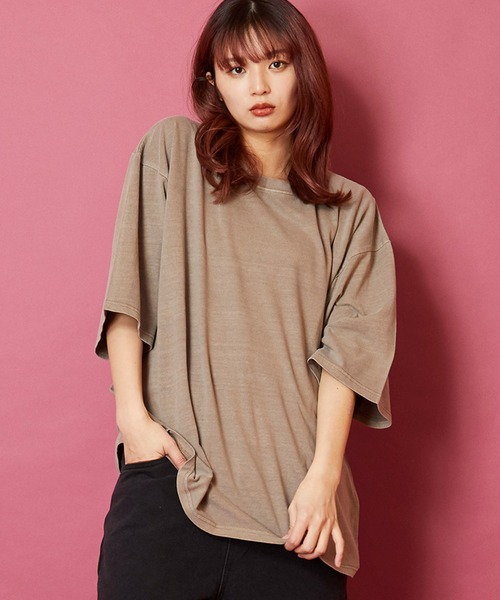 unrelaxing(アンリラクシング)の「ヴィンテージライク 古着風 綿100%ピグメント加工Tシャツ(Tシャツ/カットソー・メンズ・ベージュ/ブラウン/グリーン/ブラック・X-LARGE/LARGE/MEDIUM)」の20枚目の写真