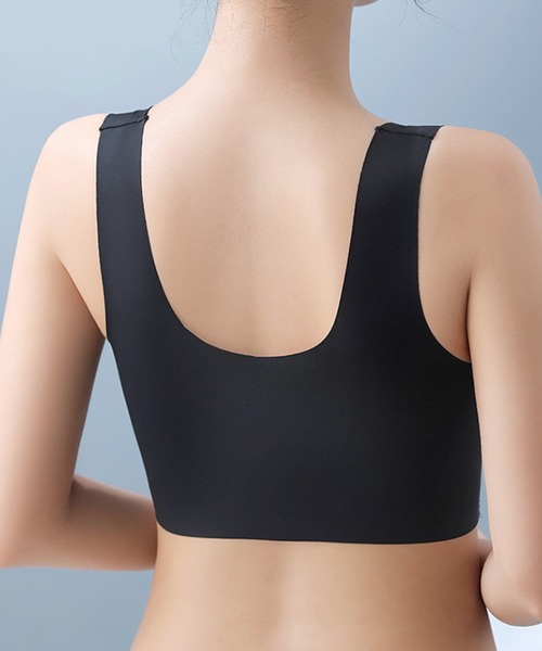 Lace Ladies（レースレディース）の「花柄 レース Vネック ノンワイヤー ブラ ナイトブラ（ナイトブラ・レディース・ミント/ベージュ/ブラック・85/80/75/70）」の11枚目の写真