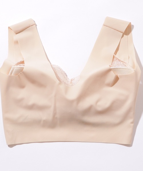 Lace Ladies（レースレディース）の「花柄 レース Vネック ノンワイヤー ブラ ナイトブラ（ナイトブラ・レディース・ミント/ベージュ/ブラック・85/80/75/70）」の20枚目の写真