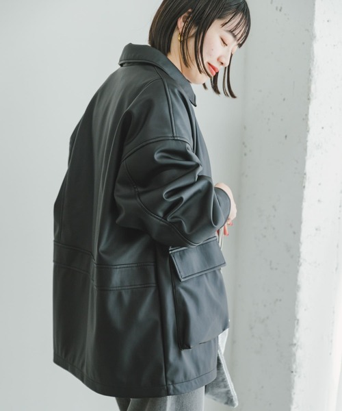 セール】フェイクレザージャケット（その他アウター）｜ITEMS