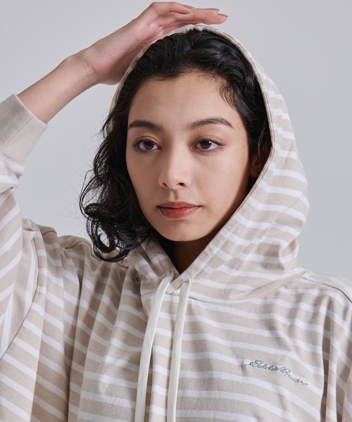 Eddie Bauer(エディーバウアー)の「クエスト スウェットパーカー(パーカー・レディース・ネイビー/ベージュ/ダークラベンダー・L/M/S)」の7枚目の写真