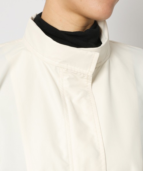 BARNYARDSTORM（バンヤードストーム）の「BARNYARDSTORM / 撥水スタンドカラーコート（ナイロンジャケット・レディース・オフホワイト/ブラック・S/M）」の17枚目の写真