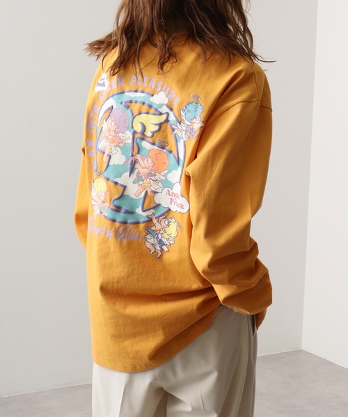 A.T,C in the attic homme(エーティーシーインジアティックオム)の「ATC in the attic homme キャラクタープリント綿ロンT(Tシャツ/カットソー・メンズ・ブラック/ホワイト系1/マスタード/ホワイト/パープル/ブラック系1・M/L)」の6枚目の写真