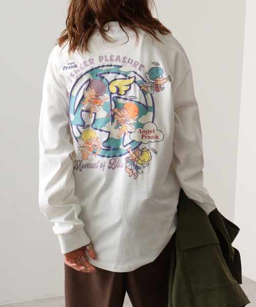 A.T,C in the attic homme(エーティーシーインジアティックオム)の「ATC in the attic homme キャラクタープリント綿ロンT(Tシャツ/カットソー・メンズ・ブラック/ホワイト系1/マスタード/ホワイト/パープル/ブラック系1・M/L)」の9枚目の写真