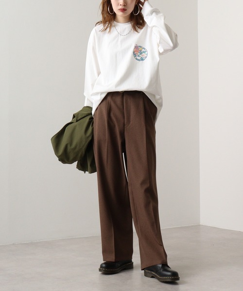 A.T,C in the attic homme(エーティーシーインジアティックオム)の「ATC in the attic homme キャラクタープリント綿ロンT(Tシャツ/カットソー・メンズ・ブラック/ホワイト系1/マスタード/ホワイト/パープル/ブラック系1・M/L)」の11枚目の写真