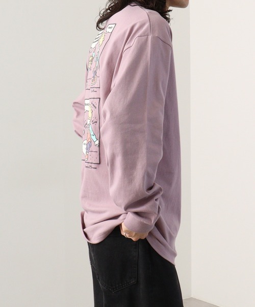 ATC in the attic homme キャラクタープリント綿ロンT（Tシャツ