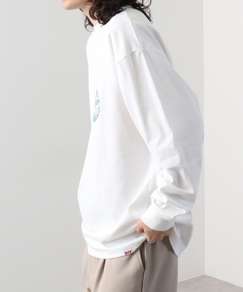 A.T,C in the attic homme(エーティーシーインジアティックオム)の「ATC in the attic homme キャラクタープリント綿ロンT(Tシャツ/カットソー・メンズ・ブラック/ホワイト系1/マスタード/ホワイト/パープル/ブラック系1・M/L)」の14枚目の写真