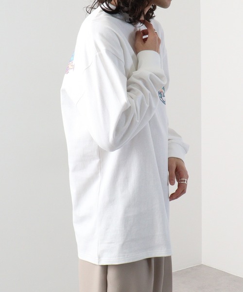 A.T,C in the attic homme(エーティーシーインジアティックオム)の「ATC in the attic homme キャラクタープリント綿ロンT(Tシャツ/カットソー・メンズ・ブラック/ホワイト系1/マスタード/ホワイト/パープル/ブラック系1・M/L)」の16枚目の写真
