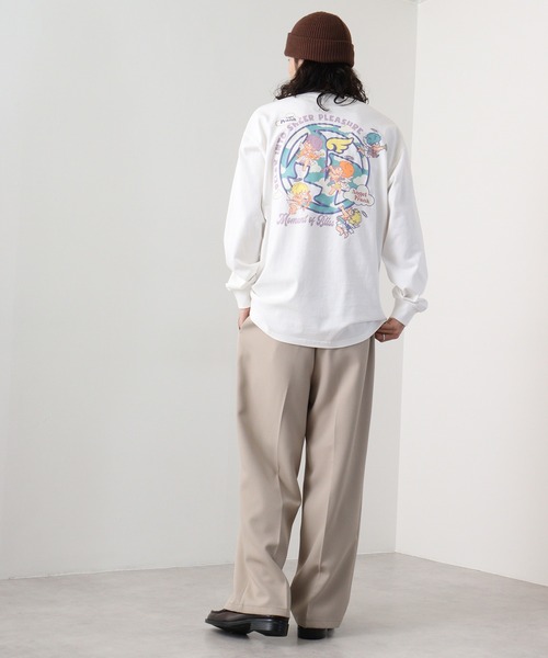 A.T,C in the attic homme(エーティーシーインジアティックオム)の「ATC in the attic homme キャラクタープリント綿ロンT(Tシャツ/カットソー・メンズ・ブラック/ホワイト系1/マスタード/ホワイト/パープル/ブラック系1・M/L)」の18枚目の写真