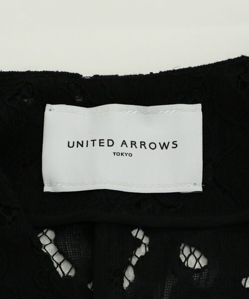 週末限定価格　ユナイテッドアローズ　レースショートスリーブジャケット UNITED ARROWS（ユナイテッドアローズ）の「レース ショート