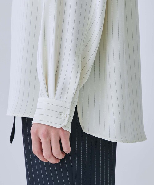 CULLNI 長袖シャツ ホワイト/ネイビー CULLNI シャツ 「CULLNI」別注 Bi Color Shirt メンズ : ZOZOTOWN