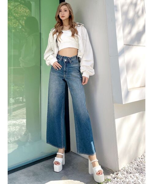 GYDA（ジェイダ）の「セミパディングチャンキーサンダル（サンダル・レディース・オフホワイト/ブラック・LARGE/MEDIUM/SMALL）」の12枚目の写真