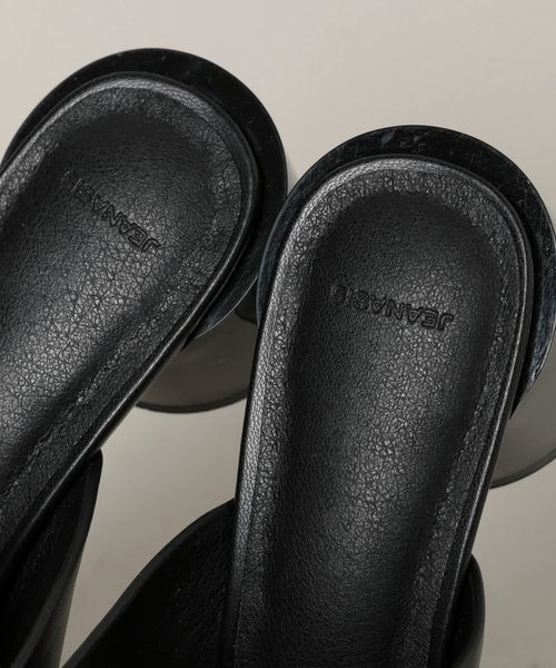 JEANASIS(ジーナシス)の「ポインテッドヒールサンダル/109943(サンダル・レディース・シルバー/ブラック/ライム・MEDIUM/LARGE)」の12枚目の写真