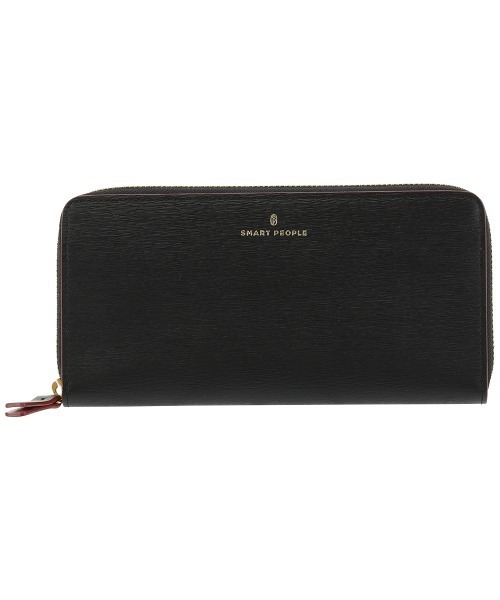 SMART PEOPLE(スマートピープル)の「【SMART PEOPLE/スマートピープル】 グランビア ラウンドロングウォレット(財布・メンズ・ブラウン/ピンク/ブラック/グレイッシュベージュ/サックスブルー・FREE)」の2枚目の写真