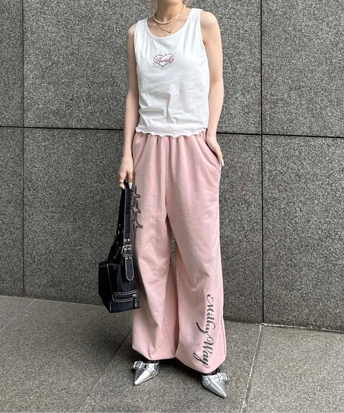 sedacle girl（セダクルガール）の「ラインストーンロゴアソートタンク（タンクトップ・レディース・ライトピンク/ベビーピンク/イエロー系その他/ブラック/オフホワイト/イエロー/ライトホワイト・FREE）」の14枚目の写真