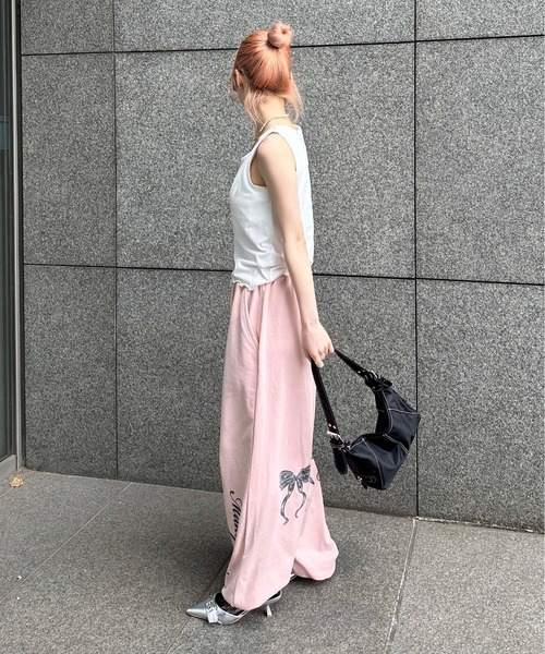 sedacle girl（セダクルガール）の「ラインストーンロゴアソートタンク（タンクトップ・レディース・ライトピンク/ベビーピンク/イエロー系その他/ブラック/オフホワイト/イエロー/ライトホワイト・FREE）」の16枚目の写真